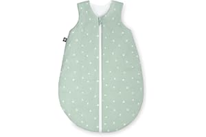 Julius Zöllner Sommerschlafsack Jersey, 0,5 TOG, waschbar bei 60°C, Made in Germany, OEKO TEX Standard 100, Stary, Gr. 50/56