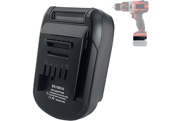 URUN Batteriadapter omvandlare för Bosch 18 V Li-Ion batteri till Einhell 18 V Li-Ion elverktyg batteri, bärbar Power Mount omvandlare batteriadapter (BOS18A endast adapter)