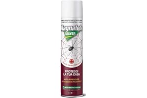 MAYER BRAUN DEUTSCHLAND S.R.L. Spray Insetticida Ragni 400 mililitri Sany Mayer Ragnatelle Reppellente Trappola Pulizie Casa Veleno Anti Ragni Tela Ragno Zig Night And Day