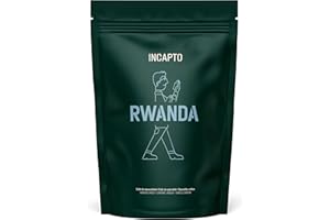 Incapto Caffè in Grani di Specialità | Monorigine Rwanda| 100% Arabica | Specialty Coffee 86 punti SCA | Tostatura Artigianale | Azienda Rubavo, Nyamyumba | Confezione 500g