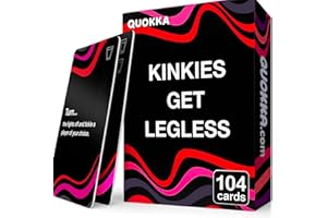QUOKKA Card Games for Adults Let’s Get Legless - Extra Daring Adult Games for Party Game Night with 104 Hilarious Tasks & Risky Questions, Inappropriate Challenges to Sice Up The Night, Ages 21+ Only