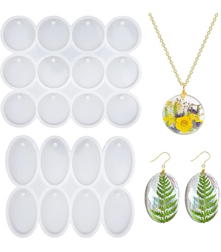 Ronde cabochon siliconen mal, harsoorbellen, 21 mm, hanger ketting mal, epoxyhars sieraden doorzichtige mal, sieraden maken DIY, ML10/2 - België