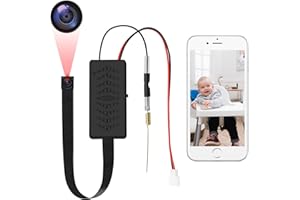 LXMIMI Mini Cámara WiFi, HD 1080P Cámara Espía Apoyo 2,4 y 5G WiFi con Detección de Movimiento para la Vigilancia de Seguridad en el Hogar Cámara App Vista Remota