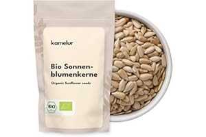 ‎KAMELUR Kamelur BIO Sonnenblumenkerne geschält 2kg - hochwertige Sonnenblumenkerne zum Backen & mehr - sunflower seeds