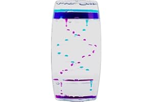 VIRTUENITY Liquid Sensory Double Zig-Zag Timer | Purple & Blue Sensory Needs Timer | Office Decoration | Stress Relief, Great for Autism & ADHD