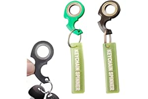 EAVUYIS 2 Stück Spinning Keychain Schlüssel Spinner Spielzeug Leuchtende Streifendekoration Schlüsselanhänger Ring Spielzeug für Fingertraining Geeignet Kinder und Erwachsene