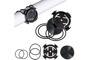 AMACOAM Uchwyt rowerowy kompatybilny z Garmin GPS, 2 sztuki uchwytów rowerowych do Garmin GPS, stoper, komputer rowerowy, uchwyt na kierownicę do Garmin Edge 130 200 500 510 520 530 800 1000