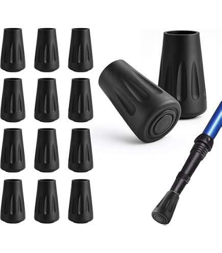 14pcs Embout Baton De Marche 12MM Embouts En Caoutchouc De Rechange