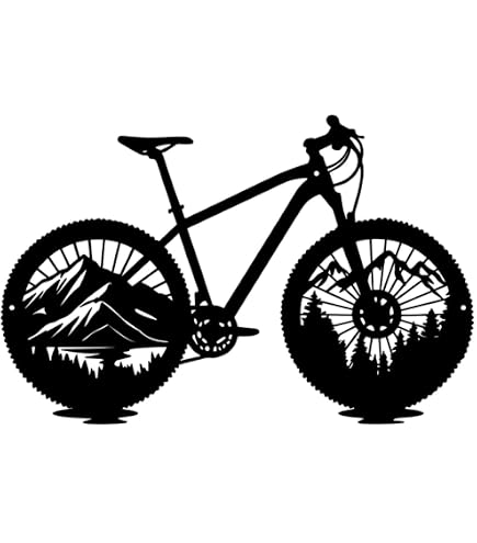 Décor Murale Vélo En Métal Noir – Idée Cadeau Pour Les Passionnés De Cyclisme