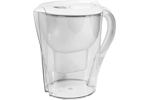BRITA Carafe filtrante Marella XL blanche + 1 filtre MAXTRA+, réduit le calcaire, le chlore et le plomb pour une eau du robinet plus pure, sans BPA.