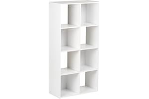 Hartleys White 4 Tier Storage Unit - 8 Cubes
