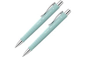 ‎FABER-CASTELL Faber-Castell 205091 - Kugelschreiber Poly Ball caribic blue, 2 Stück, mit auswechselbarer XB Mine, dokumentenecht