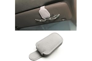 STOOKI Soporte Gafas Coche Porta Gafas para Coche De Cuero Clip De Gafas De Sol para Visera De Coche Soporte Universal para Gafas De Sol para Coche Adecuado para Diferentes TamañOs De Gafas