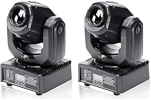 U`KING UKing 2 luci a LED per discoteca, DMX 512 RGBW, 8 colori, 9/11 canali per illuminazione da DJ…