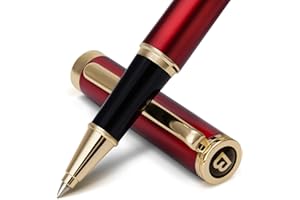 MOWOT Luxus Rollerball Stift, 24k Gold Trim, Edle Und Elegante Designs, Schneider Tinte Refull, Beste Roller Kugelschreiber Geschenk Set Für Männer Und Frauen, Professional, Executive Office