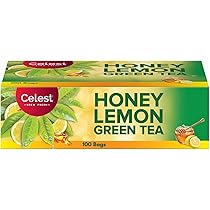 YETEミントグリーン Celest Green Tea 100 Bags - Ginger, Mint & Lemon | Green Tea Bags