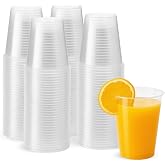 CHEFZOCO Disposable Plastic Cups, Party Cups, Birthday Cups, Litron Cups, Pot for Drinks, Suitable for Hot and Cold Drinks, C