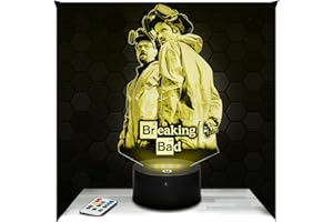 Lámpara de mesilla de noche Breaking.B, ilusión 3D LED, luz nocturna táctil, idea de regalo para niños y niñas, Navidad