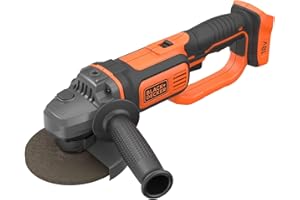 BLACK+DECKER, SMERIGLIATRICE a batteria 18V LITIO- unità senza batteria e senza caricabatterie. 3 posizioni dell'impugnatura.BCG720N-XJ