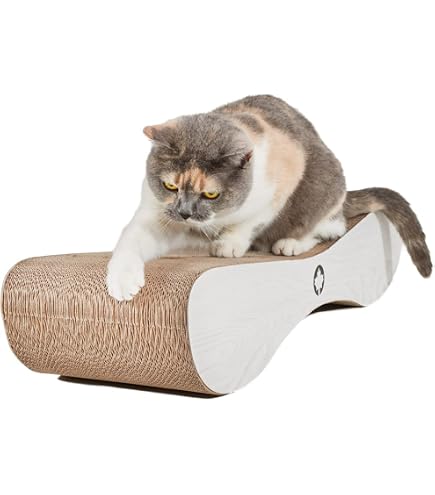 Nekosan Katzenkratzbett – Extra Groß (69,8 Cm), Karton, Gemütliche Lounge Für Katzen