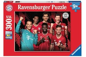 Ravensburger Kinderpuzzle - 12918 FC Bayern Saison 2020/21 - FC Bayern München-Puzzle für Kinder ab 9 Jahren, mit 300 Teilen im XXL-Format