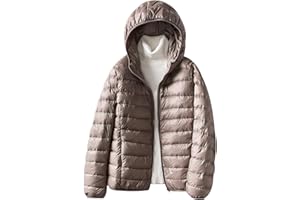 PEUIGNAO Lightweight Down Jacket Women Ladies Lightweight Puffer Jacket Womens Packable Hooded Puffer Coats Quilted Jackets for Women Padded Jacket Oversized Puffer Coat Women Ultralight Down Jacket Womens