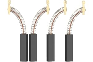 SUPECHUNYI 4 Stück Motorkohlen 42 x 12,5 x 5 mm Kohlebürsten Kohlen für Waschmaschine und Waschtrockner Elektrowerkzeug Kohlebürsten Ersatz