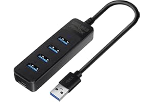 Hub USB, Frotox 4 porty USB 3.0 rozdzielacz Super Speed 5 Gbps USB 3.0 Splitter Multiport do laptopa, iMac Pro, MacBook Air, Mac, notebooka, PC, pamięci USB, przenośnego dysku twardego i wielu innych