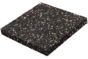 wolfcraft Underlaggsdynor for Tradack - 20 st, 90x90 mm, 10 mm | Av atervinnat gummi - skyddar reglarna mot fukt och rota - tillverkad i Europa