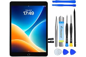 NB+ Skärmbyte för iPad 9:e Generationen 10,2 ”Touch Screen Digitizer 2021 Förinstallerat lim (modell: A2602 A2603 A2604 A260