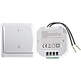 Funk-Schalter Set Pilota Casa Funk-Empfänger mit Wand-Schalter 230V Wechselschaltung bis 2300 Watt Bis 70m Reichweite