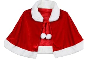 Achlibe für Erwachsene und Kinder, Weihnachtsmann, Umhang, Party, Maskerade, (Umhang, Kinderstil), , One size, Einheitsgröße