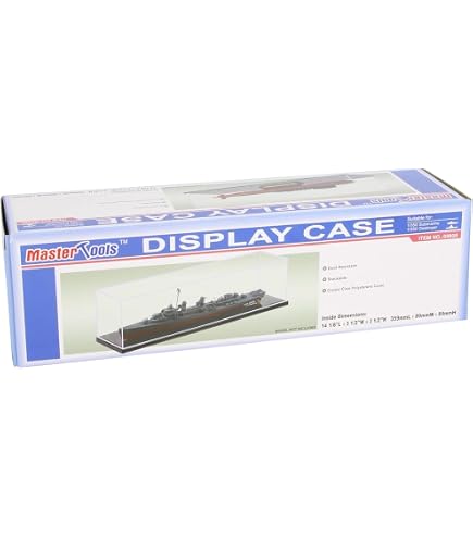 Trumpeter Vitrine Empilable Crème – 246 X 106 X 150 Mm, Anti-poussière Pour Maquettes