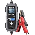 8A/3A/1A Car Battery Charger Automotive with Voltage Detection, 12V/6V TOPDON TB8000 Automatic Battery Maintainer, Lead-Acid & Lithium, LiFePO4 Batteries,Trickle Charger, Float Charger, Storage Bag