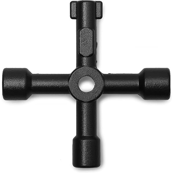 Carry Key Cross 4 Way Cross Key 4-Way Alloy Utility Cross Key - Triangle/Square Service ...