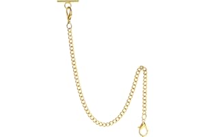 TREEWETO Taschenuhr Kette 14.7 inch (37.5 cm) Silber/Gold