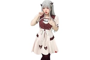 C-ZOFEK Yashiro Nene Cosplay Costume Dress with Socks Women US Size XS-XXXL