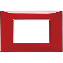 Placca 3 Moduli Vimar Reflex Cenere - Per Interruttori, Elegante E Resistente (Confezione Da 2)