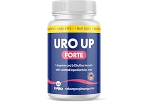 MAYPRODUCTS Uro Up forte Kapseln - für aktive Männer - mit L-Arginin, L-Citrullin sowie Maca, Traubenkernextrakt und Zink - 60 Kapseln pro Dose
