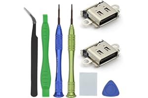 HYNNIO 2 Pack Replacement Type C Port for Nintendo Switch Lite, Replacement USB C Charging Port Charger Connector Repair Kit Accessories