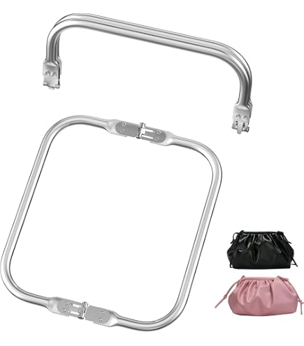 2 Cadres De Sac En U Aluminium 20x9,2 Cm - Fermoir Robuste Pour Sacs à Main DIY