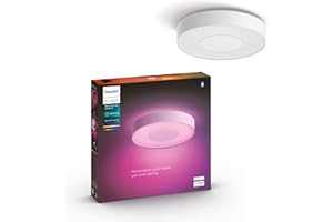 ‎PHILIPS HUE Philips Hue White and color ambiance Łazienkowa lampa sufitowa Xamento M IP44 1x33W (biała), 16 mln kolorów, przyciemnianie, inteligentne oświetlenie