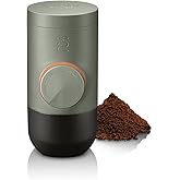 WACACO Minipresso GR2, Kahve makinesi Dış Mekan Uyumlu &Ouml;ğ&uuml;t&uuml;lm&uuml;ş Kahve i&ccedil;in, Taşınabilir kahve makinesi 18 Bar Elle &Ccedil;alıştırı