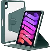 Microsonic Apple iPad Mini 7 Kılıf (A2993-A2995) Regal Folio Koyu Yeşil [iPad Mini 7 ile Uyumlu Kılıf - Koyu Yeşil]