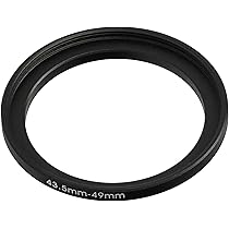 Anello Adattatore Step-Up 40.5mm A 49mm - Metallico, Per Filtri Obiettivi Fotografici