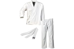 Ju-Sports to start Karateanzug Kinder & Erwachsene weiß - Moderner, besonders leichter Karatekimono 100% Baumwolle, Ideal für Anfänger, Optimale Bewegungsfreiheit