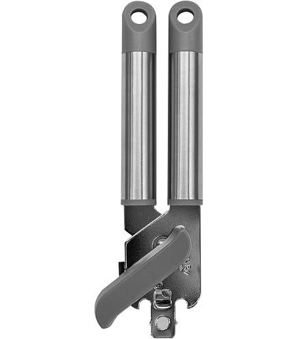 Fackelmann Mode - Paletta per gelato, cucchiaio e paletta per gelato, con anello per appenderlo, in acciaio inossidabile, 21,5 x 4,3 x 2 cm, grigio e argento