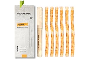 GROOMARANG Miswak Stick x6 - Natural Chewable Wooden Toothbrushes | Organic Teeth Cleaning & Fresh Breath | Made from Salvadora Persica | Eco-Friendly, Biodegradable