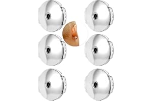 AoedeJ Stainless Steel Earring Backs Safety Backs Locking Earring Backs Replacements for Studs Earring Backs to Stop Earrings Drooping