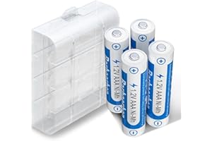 MAOMAOCON 4 Stück Batterien AAA 1100mAh wiederaufladbar Recharge Accu Power Akku NI-MH ohne Memory Effekt vorgeladen sofort einsatzbereit